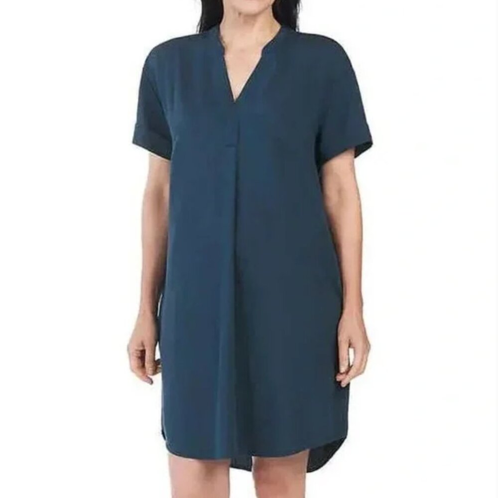 NWT~Hilary Radley~ Popover split neck shift dress